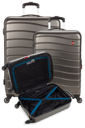 Swissgear 7790 Expandable Hardside Spinner 3pc Luggage Set contains 18”, 24