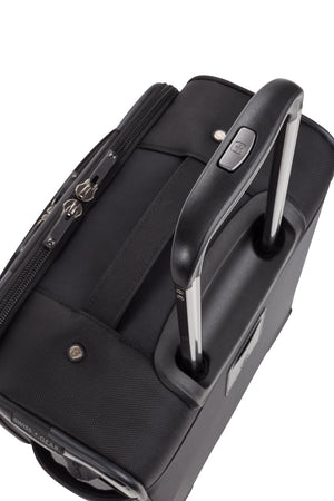 Swissgear 7811 Expandable Spinner Luggage Aluminum, push-button locking telescopic handle