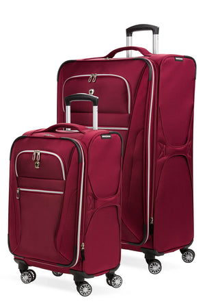 Swissgear 7850 Checklite Expandable 2pc Liteweight Luggage Set - Burgundy Velvet 