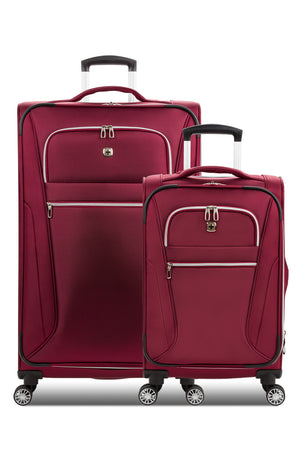 Swissgear 7850 Checklite Expandable 2pc Liteweight Luggage Set - Burgundy Velvet