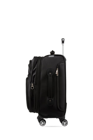 Wenger Identity Expandable Laptop Carry On Spinner Luggage provides additional packing space when needed