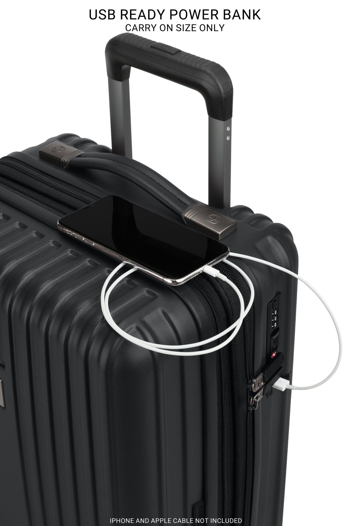 SWISSGEAR Ridge Carry-On Spinner - Black - LE - 09
