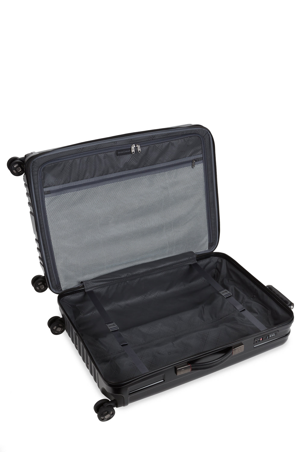 SWISSGEAR Ridge Large Checked Spinner - Black - 06