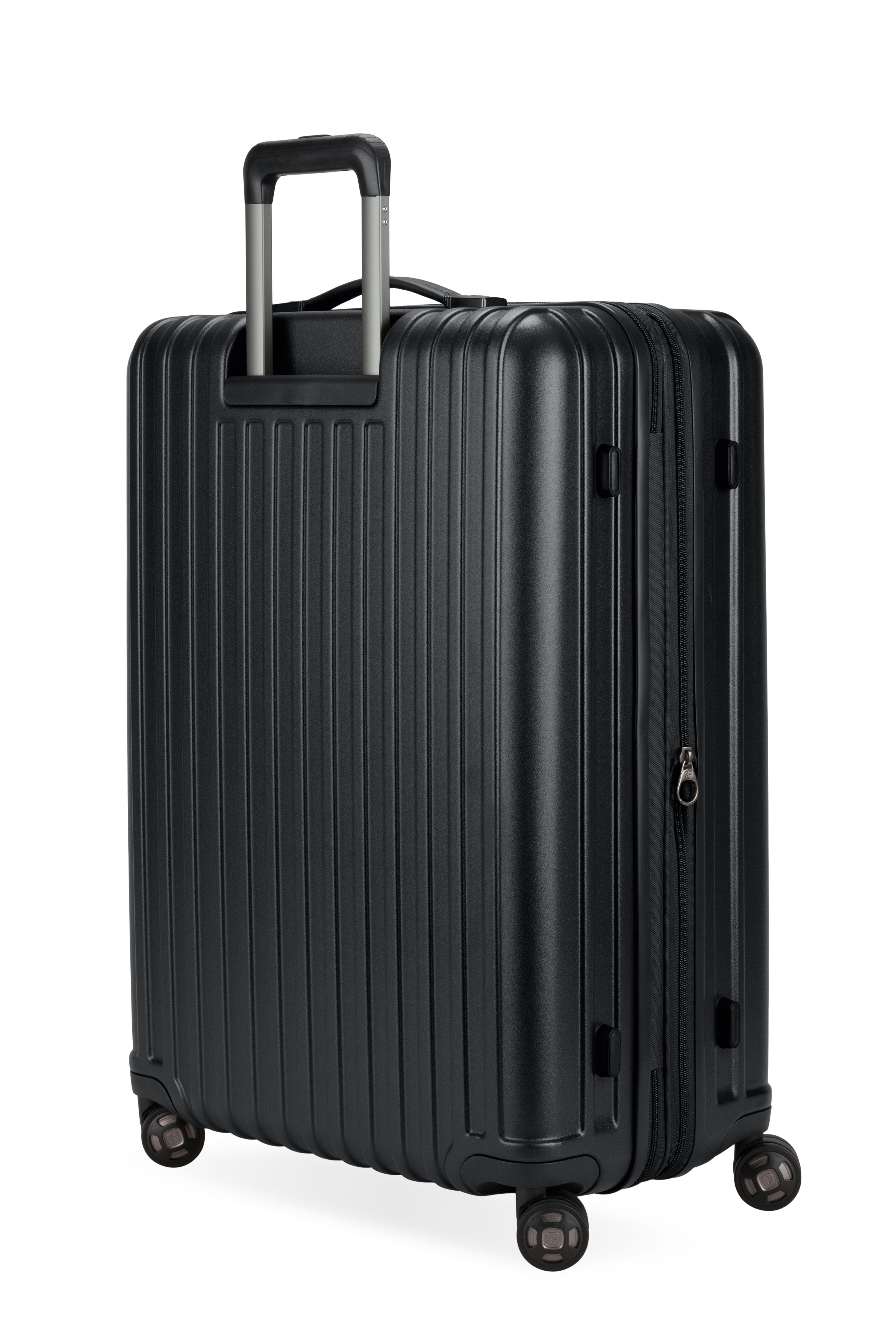 SWISSGEAR Ridge Large Checked Spinner - Black - LE - 02
