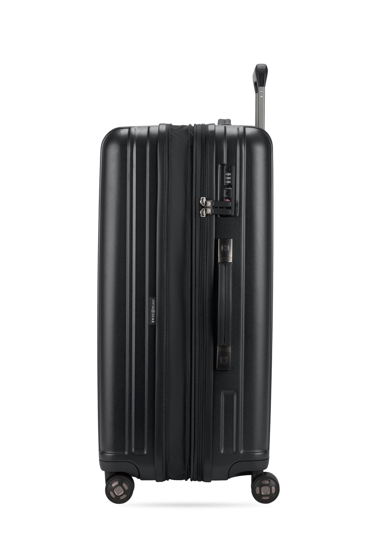 SWISSGEAR Ridge Large Checked Spinner - Black - LE - 07