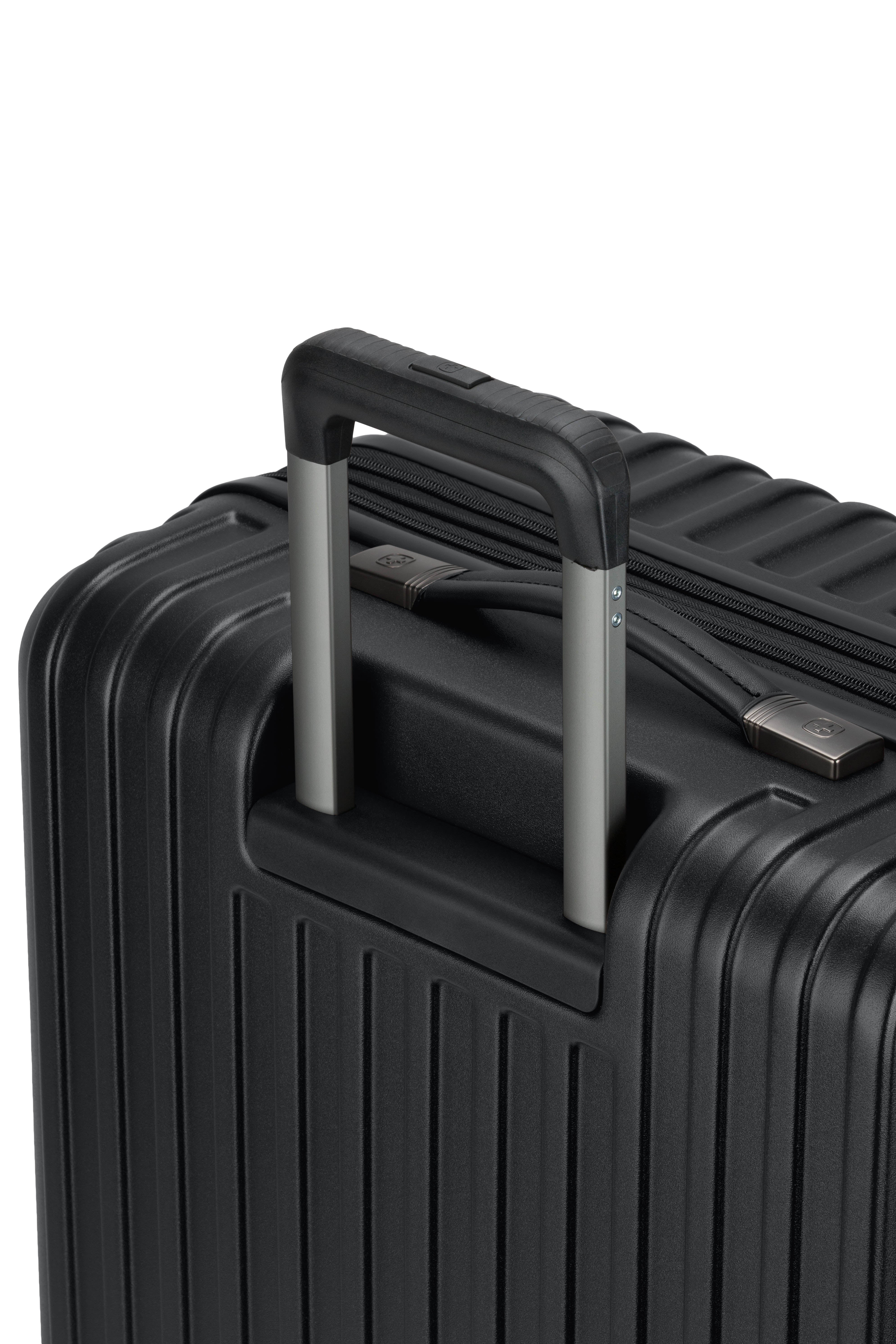 SWISSGEAR Ridge Large Checked Spinner - Black - LE - 11