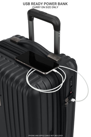 SWISSGEAR Ridge 2-Piece Spinner Set in Black