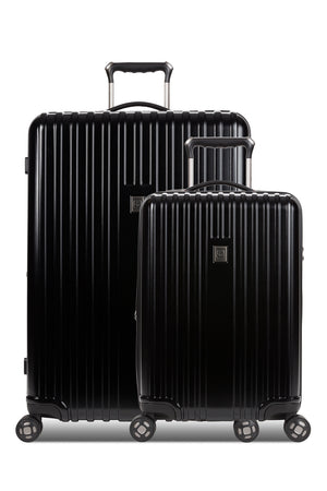 Swissgear 7910 Expandable 2pc Hardside Spinner Luggage Set - Black