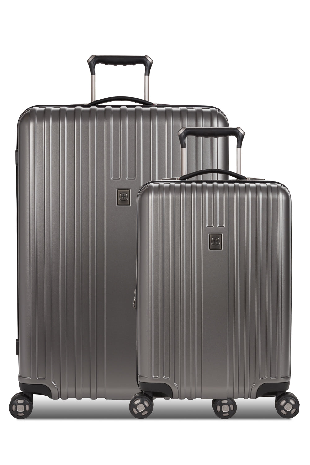 SWISSGEAR Ridge 2-Piece Spinner Set in Gun Metal