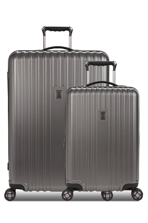 Swissgear 7910 Expandable 2pc Hardside Spinner Luggage Set - Gun Metal