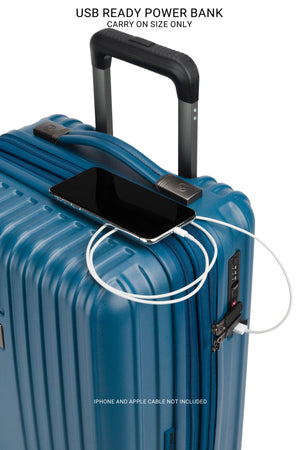 SWISSGEAR Ridge 2-Piece Spinner Set in Atlas Blue