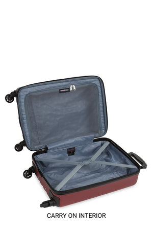Swissgear 8018 Expandable Hardside Spinner 3pc Luggage Set - Wine Red