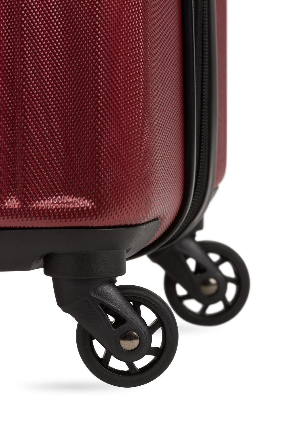 SWISSGEAR Wave Large Checked Spinner in Merlot