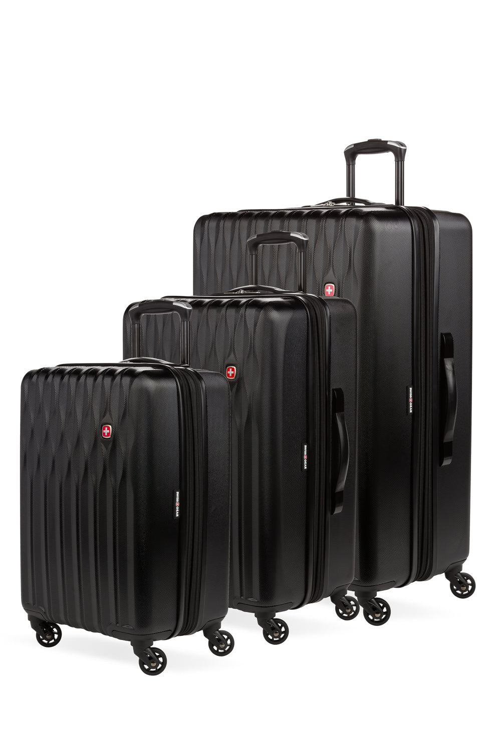 L GEAR SOLID Δ: Premium Pack SwissGear, 6283 Expandable Spinner 3-Piece Softside Luggage Set | Zola
