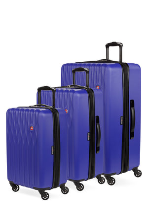 Swissgear 8018 Expandable Hardside Spinner 3pc Luggage Set - Violet Blue