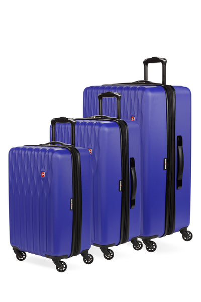 SWISSGEAR Wave 3-Piece Spinner Set in Violet Blue