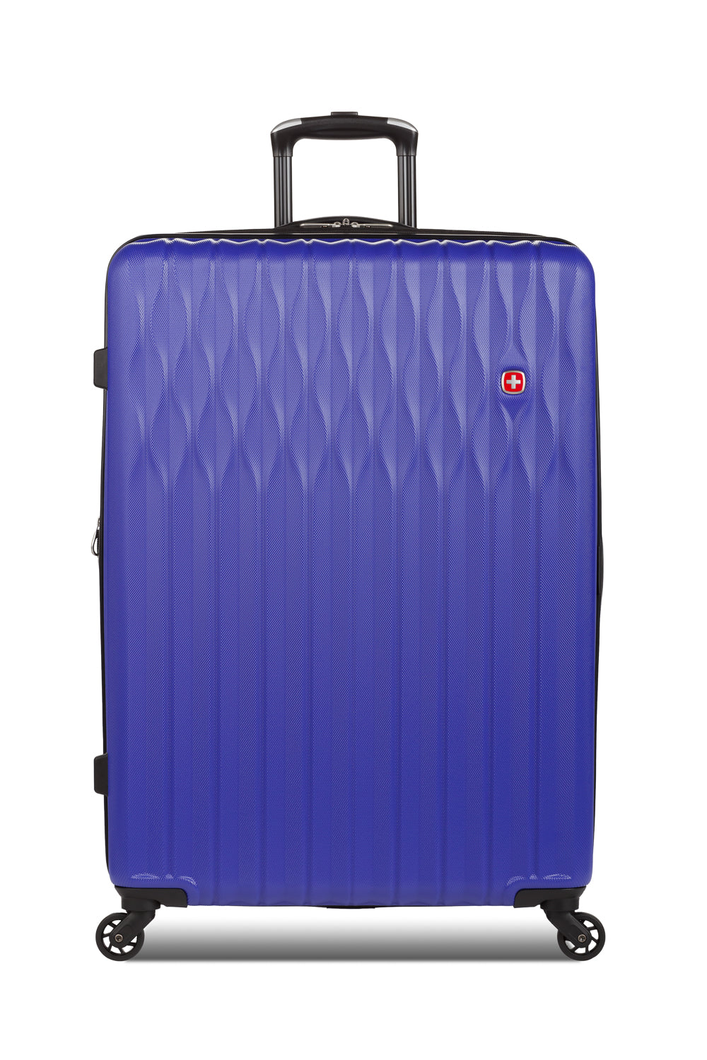 SWISSGEAR Wave Large Checked Spinner in Violet Blue