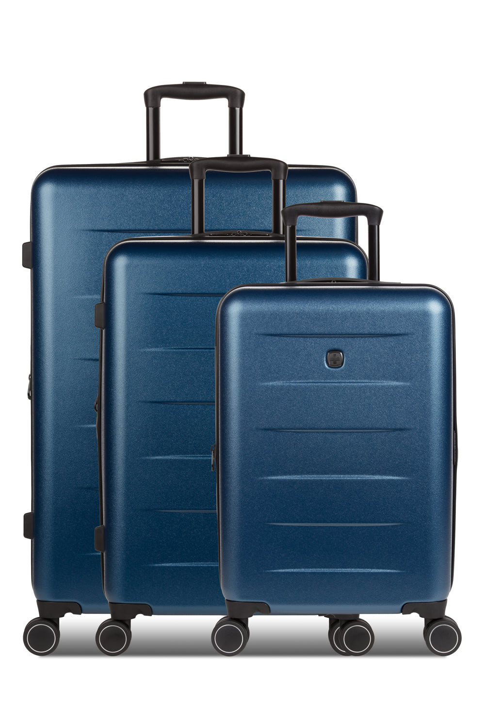 セミドライ　ネイビー　L. 3/2mm レガシー Swissgear 8020 Expandable Hardside Spinner 3pc Luggage Set - Navy