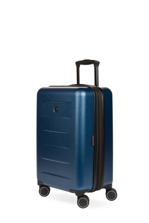 SWISSGEAR Eclipse Carry-On Expandable Spinner - Navy - Exterior shell is made from lightweight ABS  