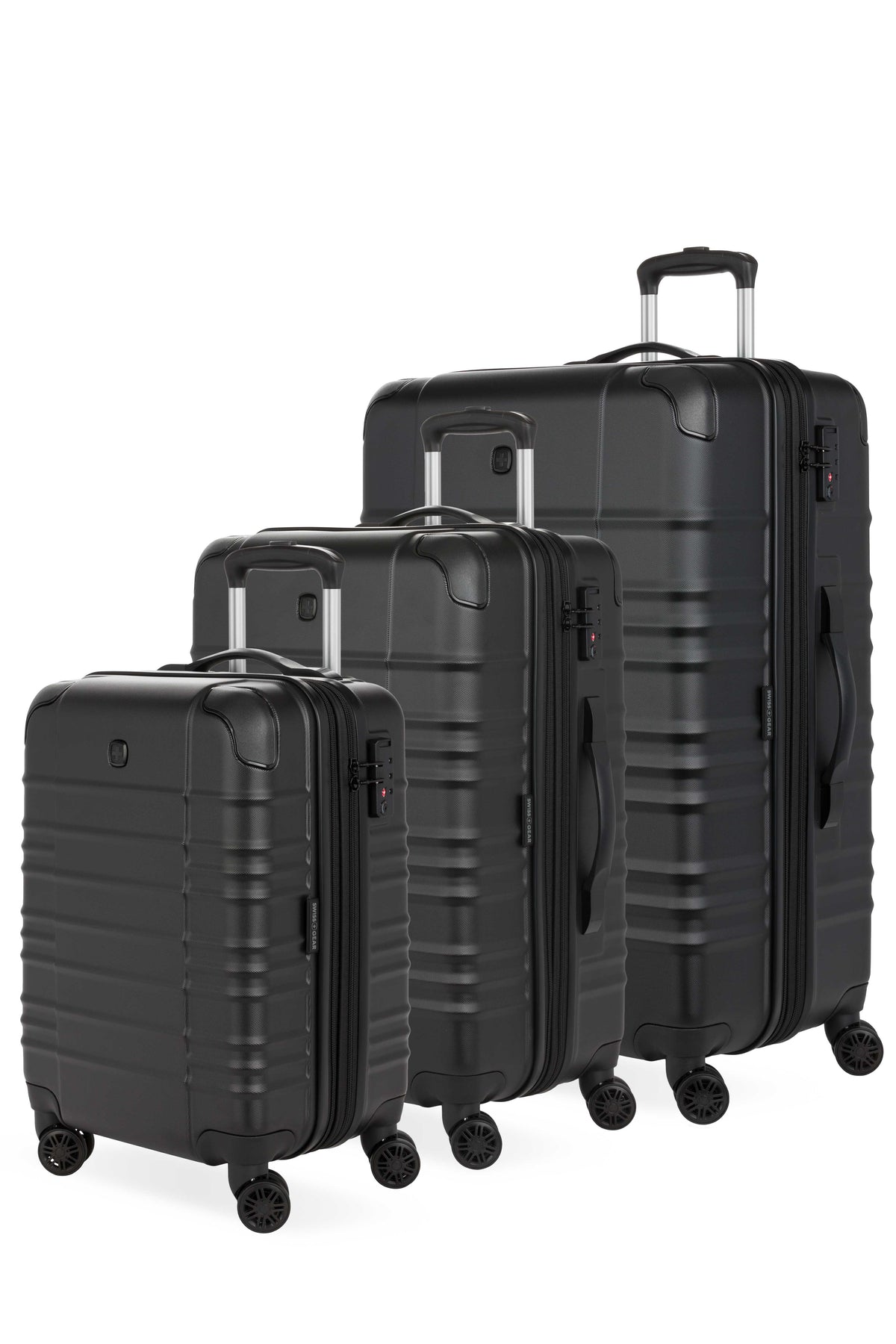 SWISSGEAR Cascade II 3-Piece Spinner Set - Black - 01