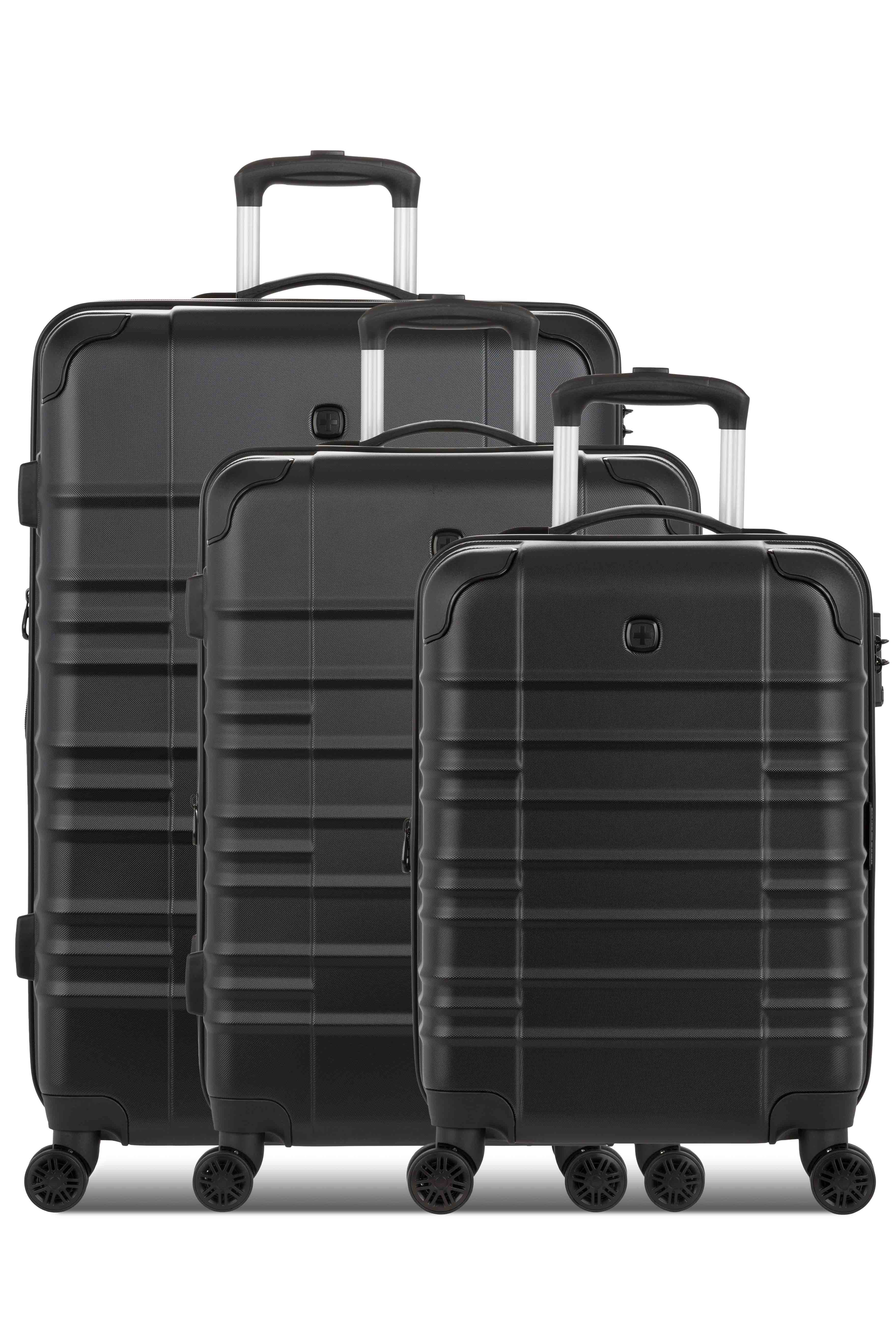 SWISSGEAR Cascade II 3-Piece Spinner Set - Black - 03