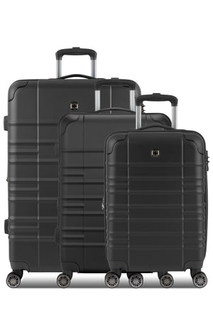 SWISSGEAR Cascade II 3-Piece Spinner Set in Black