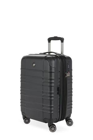 SWISSGEAR 8027 19” Expandable Carry On Hardside Spinner Luggage - Black