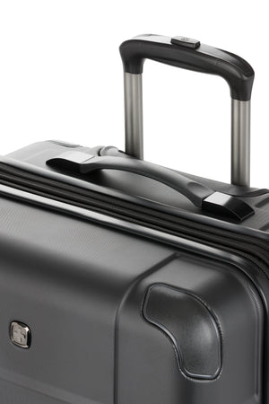 SWISSGEAR 8027 Medium Checked Expandable Hardside Spinner Luggage - Black