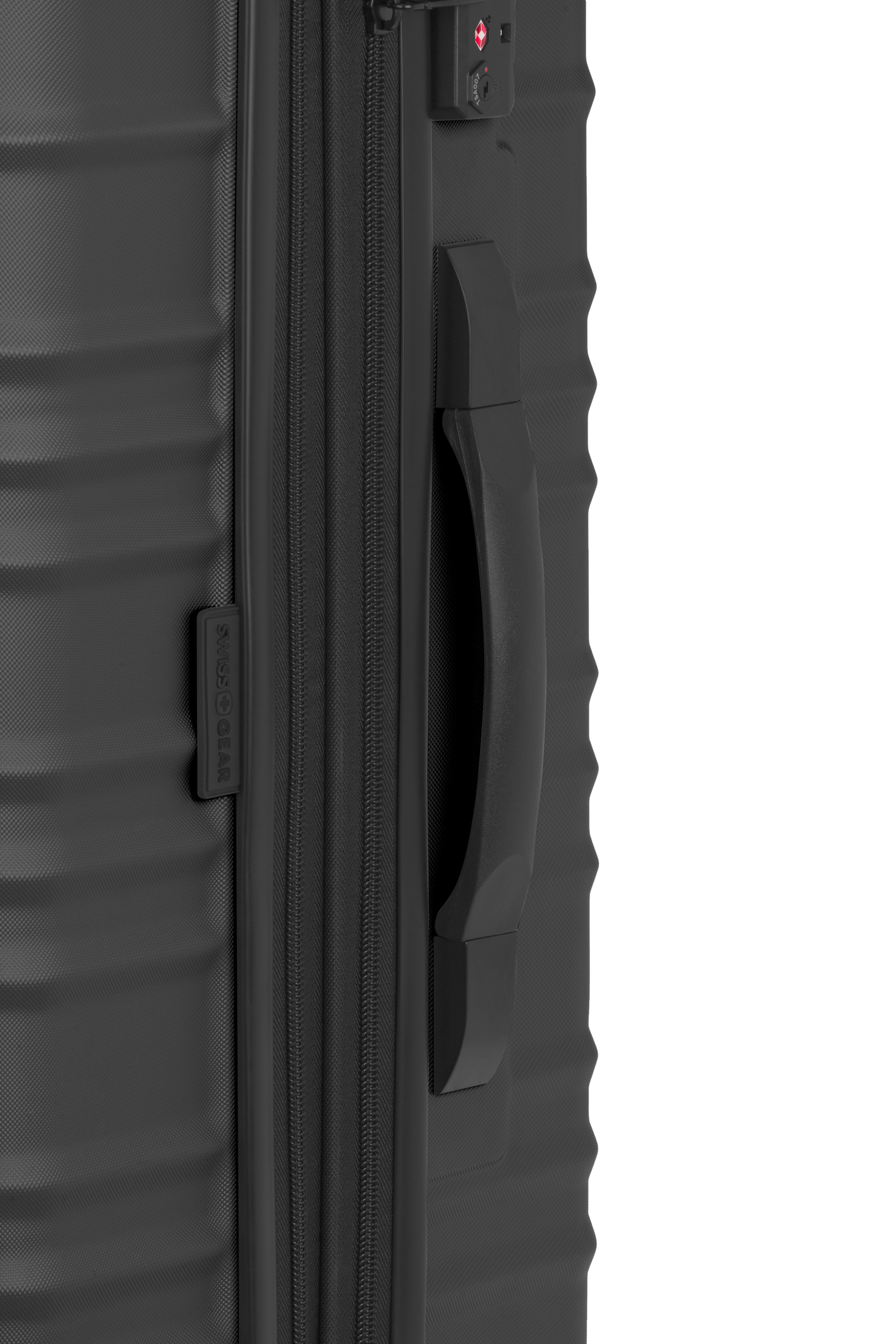 SWISSGEAR Cascade II Medium Checked Spinner - Black - LE - 09