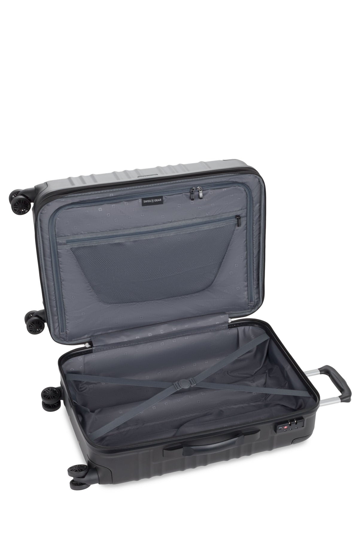 SWISSGEAR Cascade II Medium Checked Spinner - Black - 04