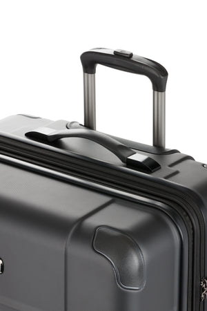SWISSGEAR 8027 Large Checked Expandable Hardside Spinner Luggage - Black