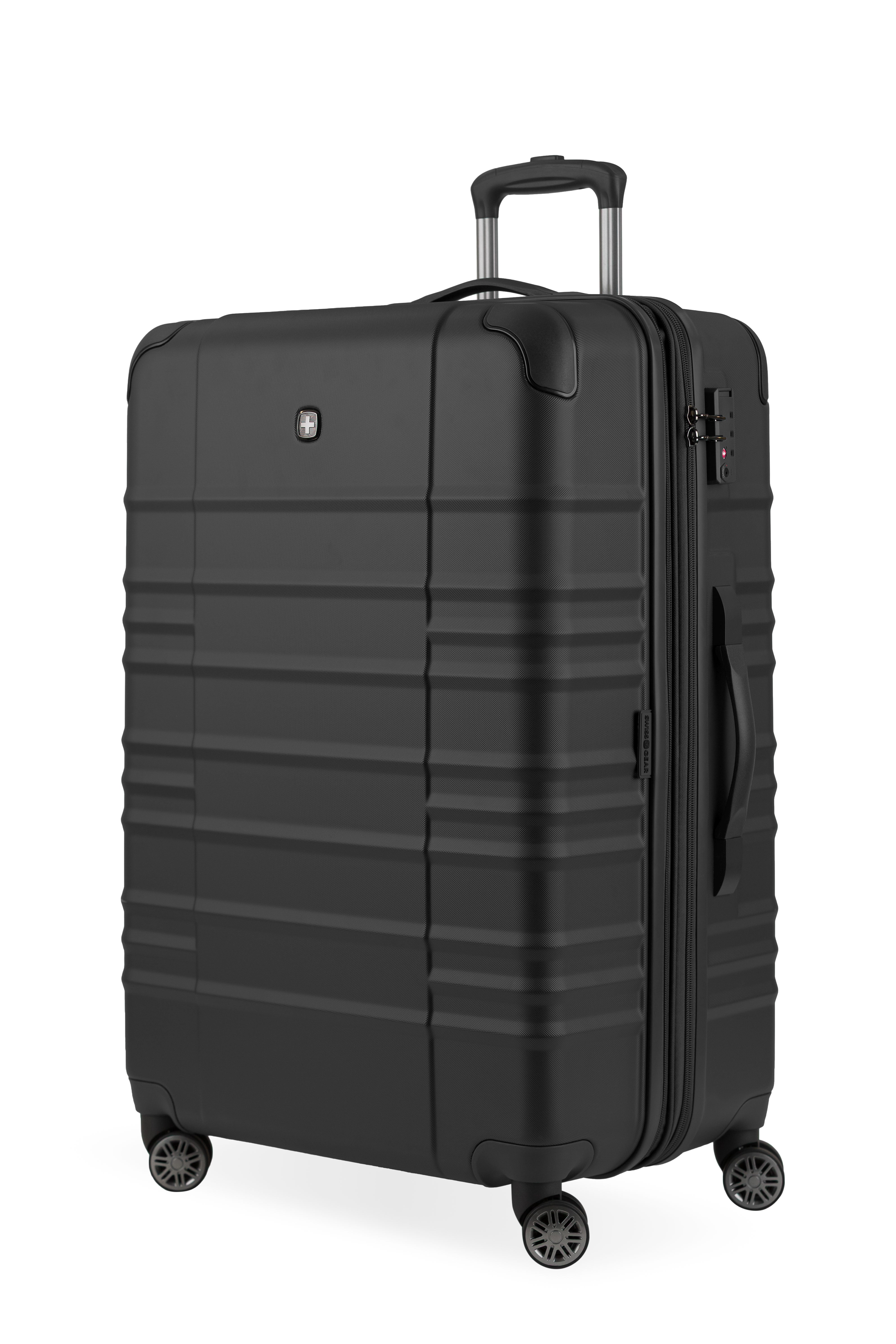 SWISSGEAR Cascade II Large Checked Spinner - Black - LE - 01