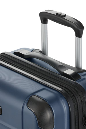 SWISSGEAR 8027 19” Expandable Carry On Hardside Spinner Luggage - Navy Molded grab handle for lightweight mobility
