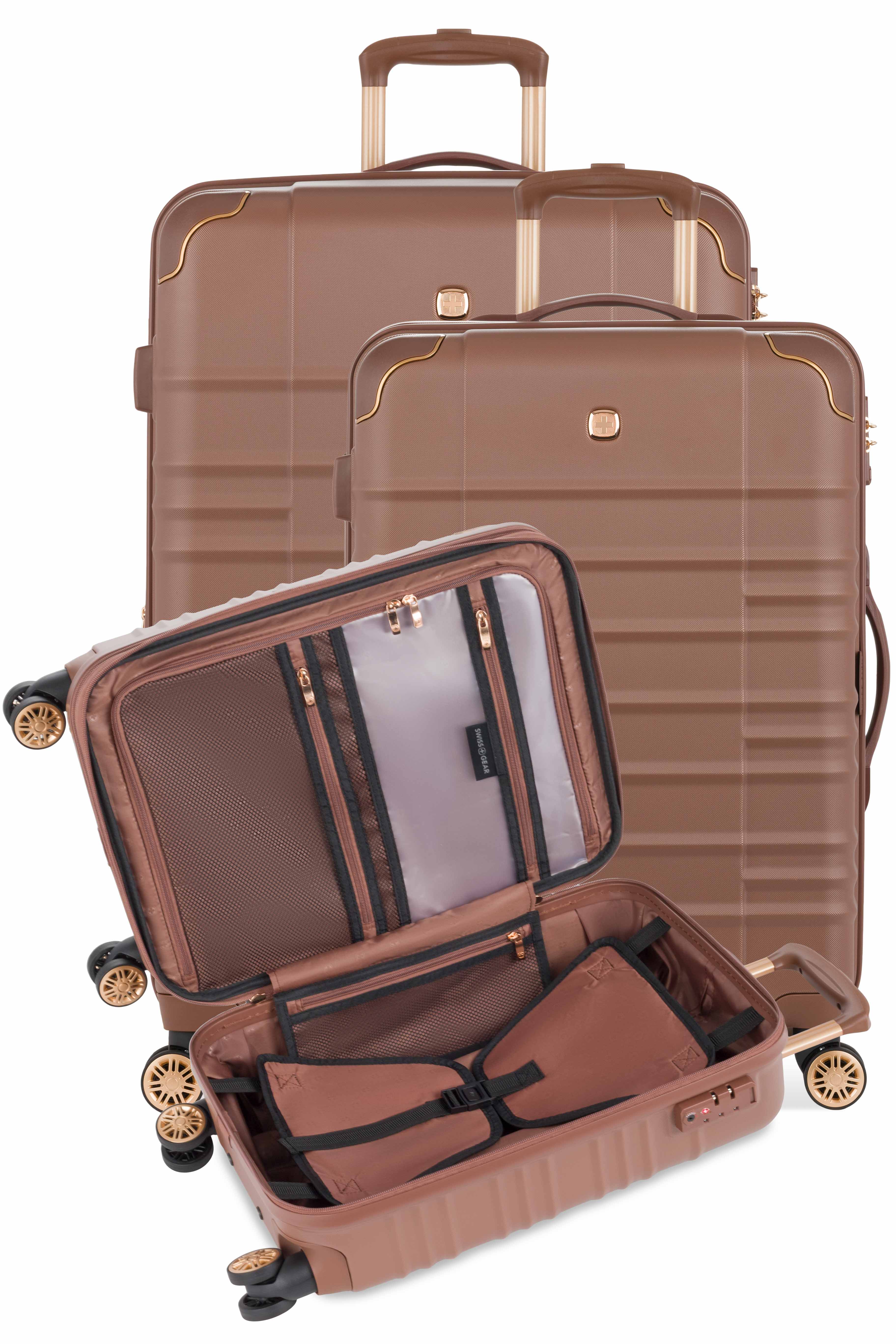 SWISSGEAR Cascade II 3-Piece Spinner Set - Maple Brown - 12