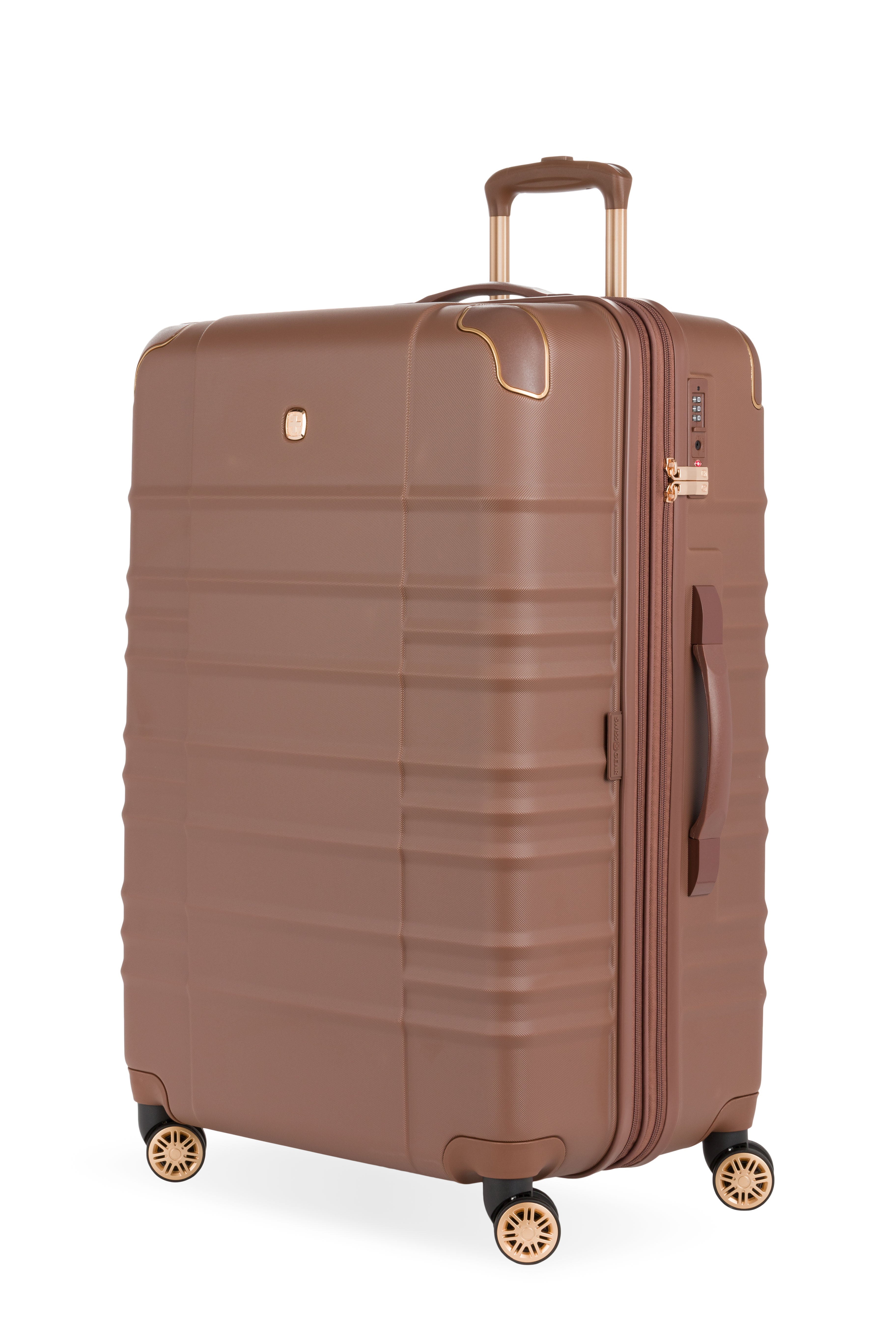 SWISSGEAR Cascade II Large Checked Spinner - Maple Brown - 01