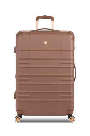 SWISSGEAR 8027 Large Checked Expandable Hardside Spinner Luggage - Maple
