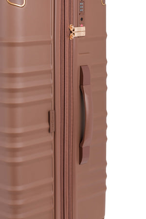 SWISSGEAR 8027 Large Checked Expandable Hardside Spinner Luggage - Maple Molded side handle