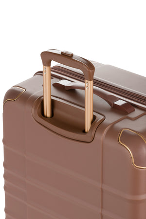 SWISSGEAR 8027 Large Checked Expandable Hardside Spinner Luggage - Maple Flush-mounted TSA-approved combination lock