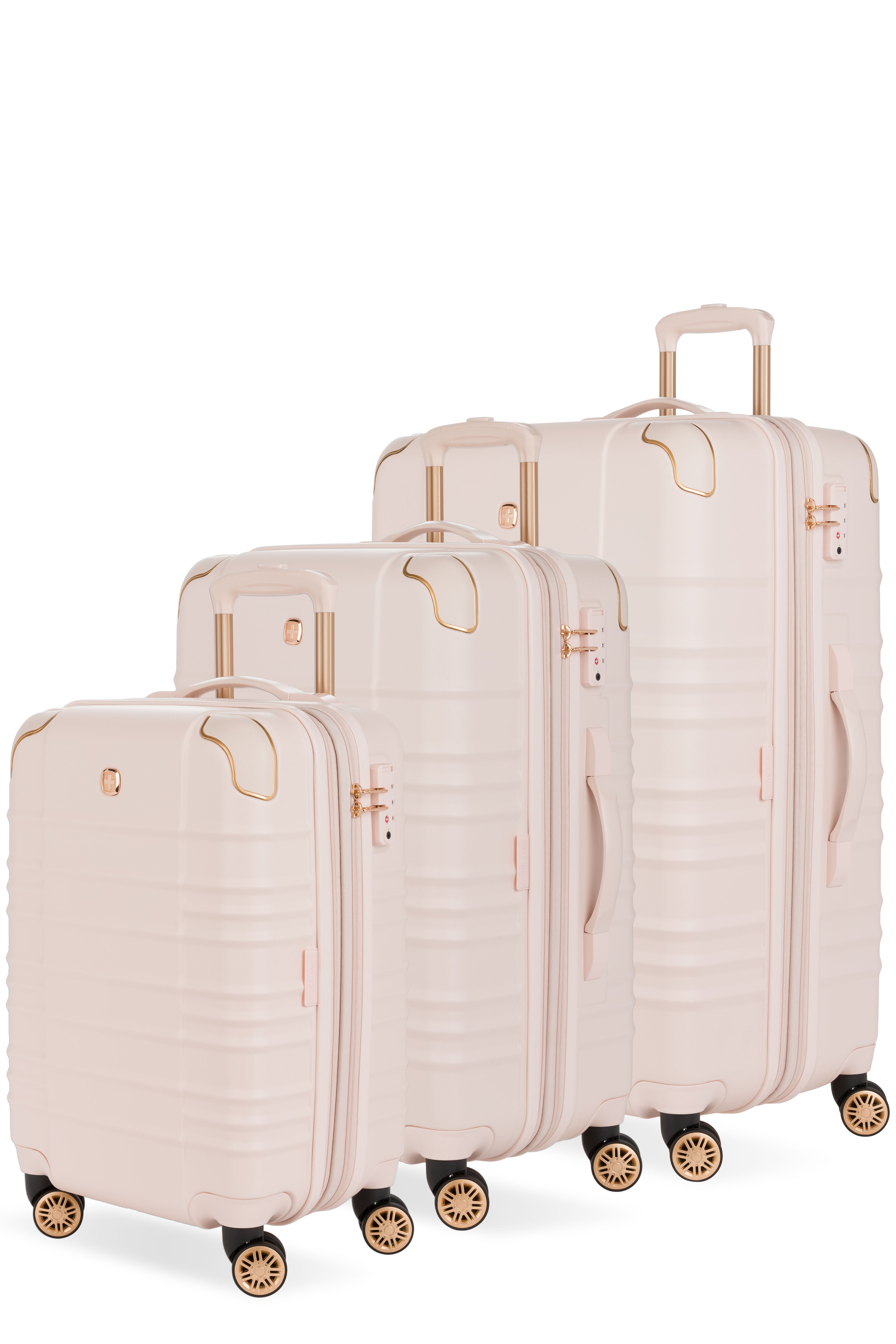 SWISSGEAR Cascade II 3-Piece Spinner Set in Rose
