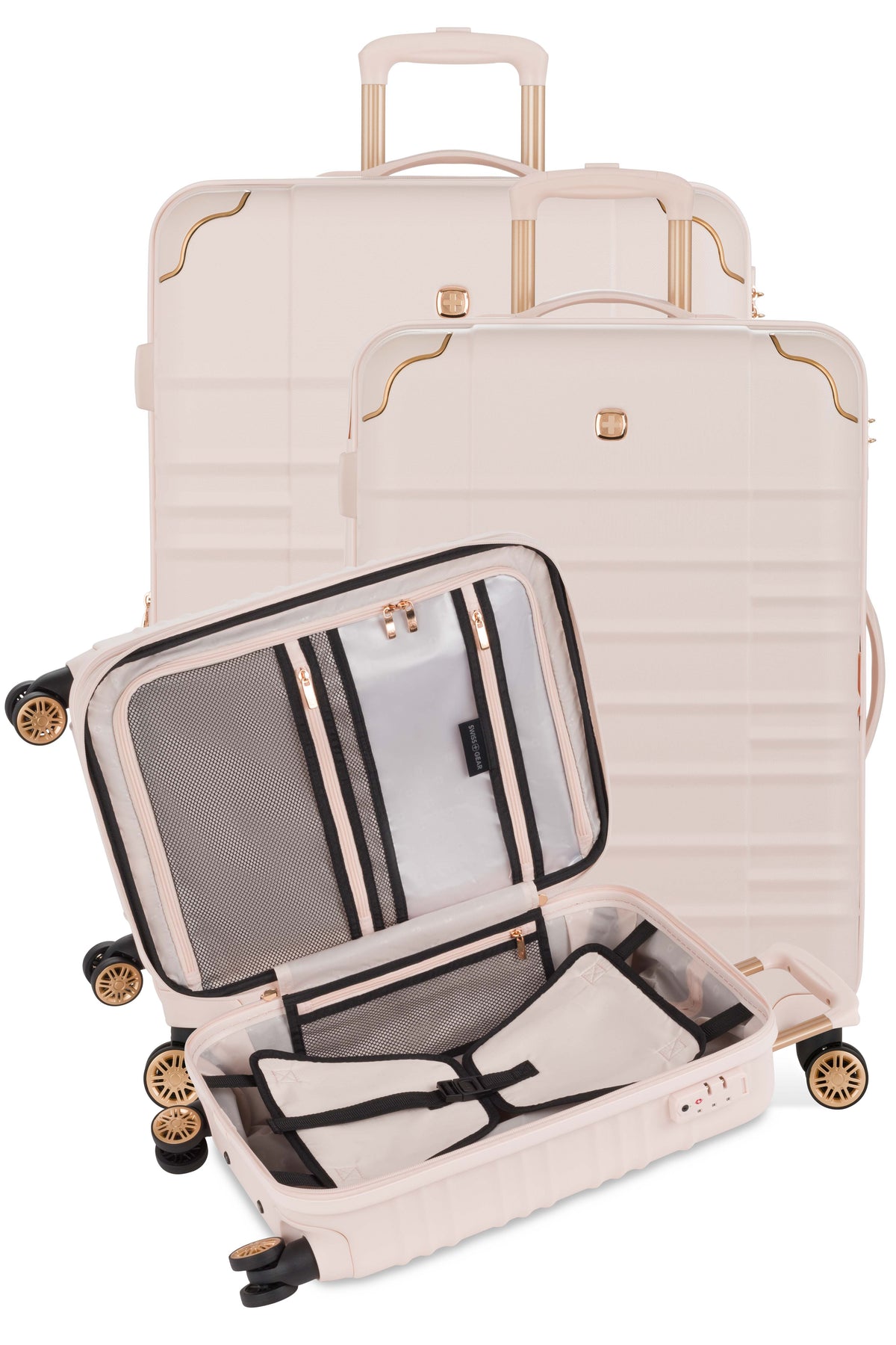 SWISSGEAR Cascade II 3-Piece Spinner Set - Rose - 12