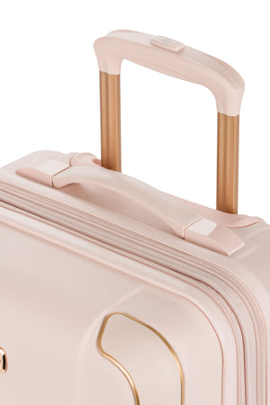 SWISSGEAR 8027 19” Expandable Carry On Hardside Spinner Luggage in Pink with Split-case construction for maximum organization