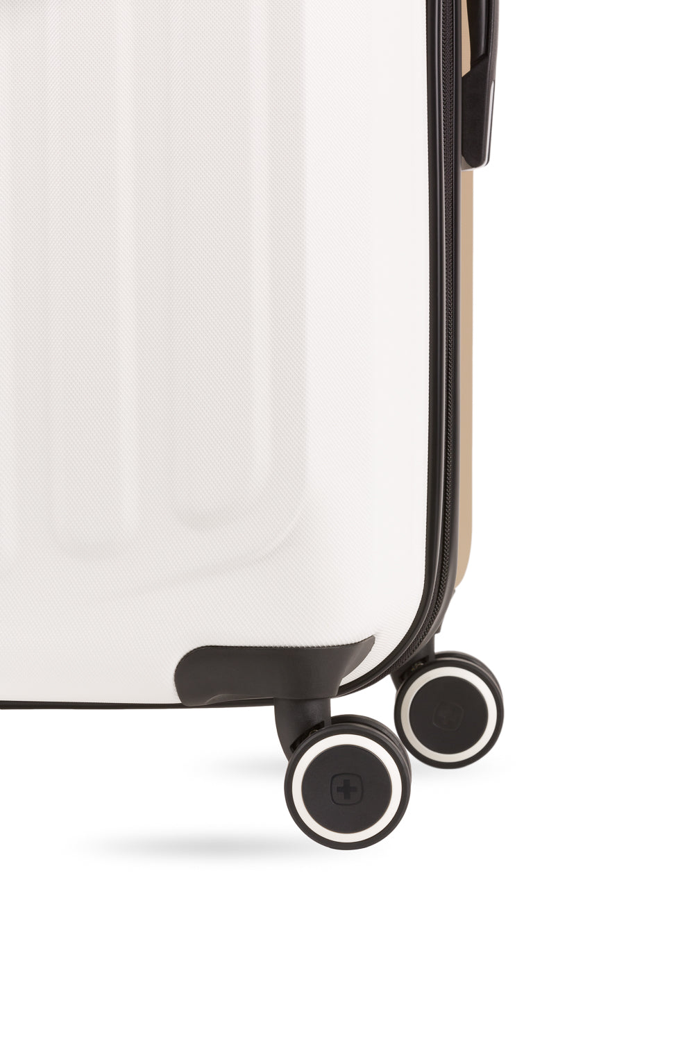 SWISSGEAR Duet Large Checked Spinner in Ivory/Taupe