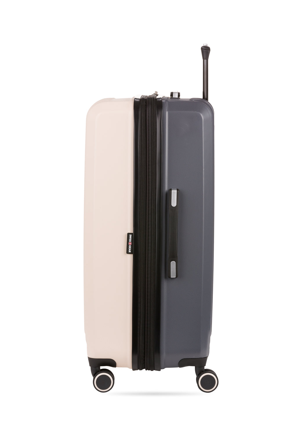 SWISSGEAR Duet 3-Piece Spinner Set in Whisper Pink/Dark Grey