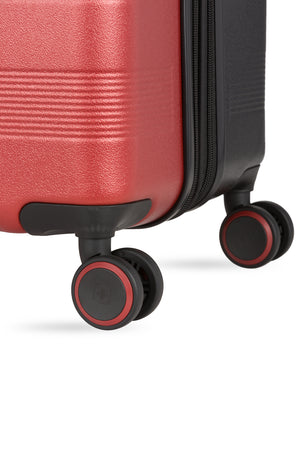 Swissgear Duet 28 inch xpandable Hardside Spinner Luggage - Wine/Black Eight 360-degree, multi-directional lightweight spinner wheels 
