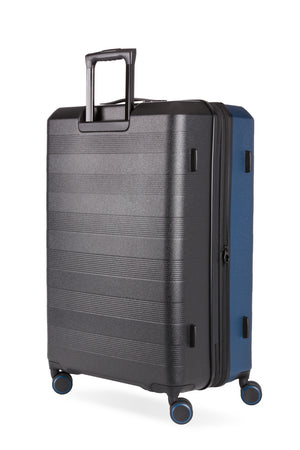 Swissgear Duet 3pc Expandable Hardside Spinner Luggage Set - Navy/Black with superior mobility