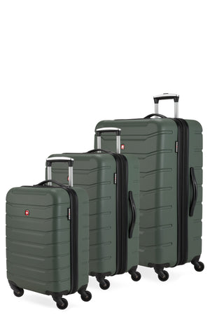 SWISSGEAR 8060 3-Piece Spinner Set - Olive Green - 01
