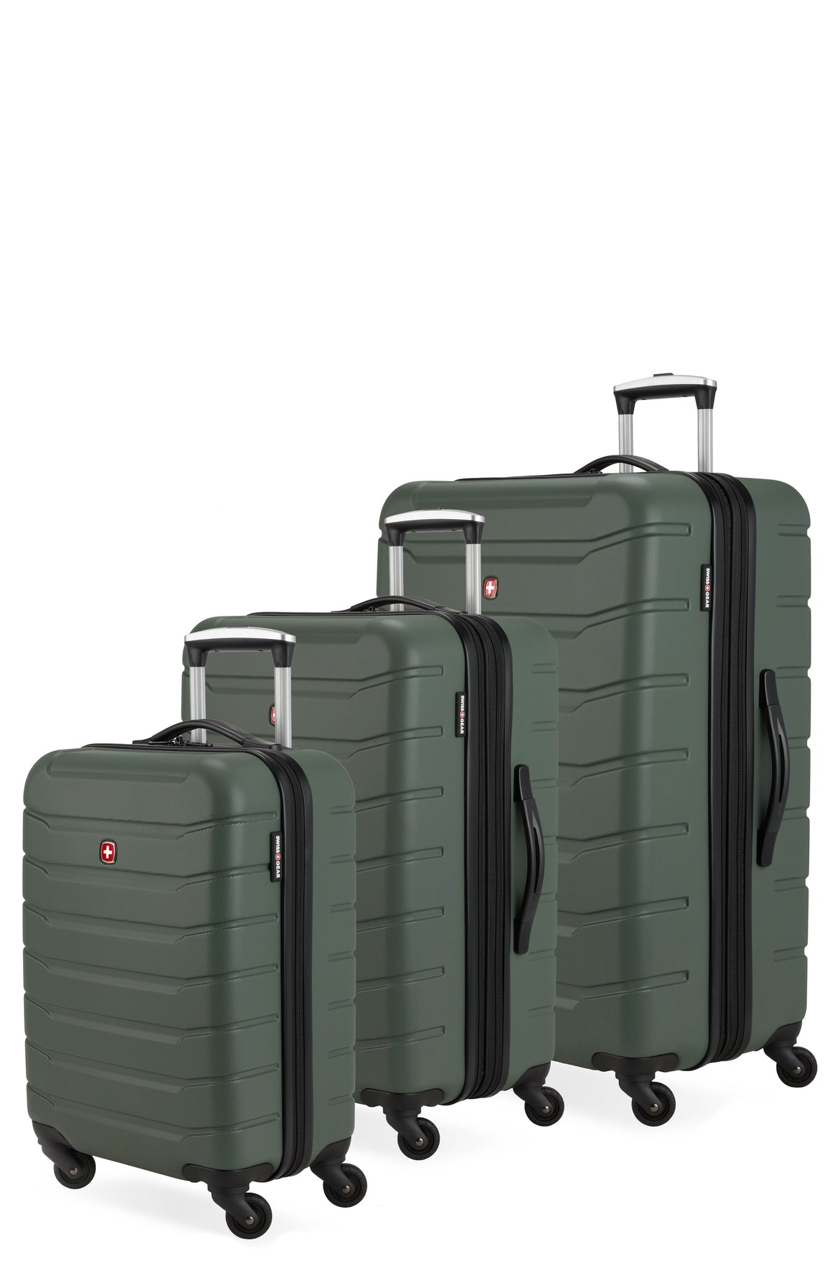 SWISSGEAR 8060 3-Piece Spinner Set - Olive Green - 01