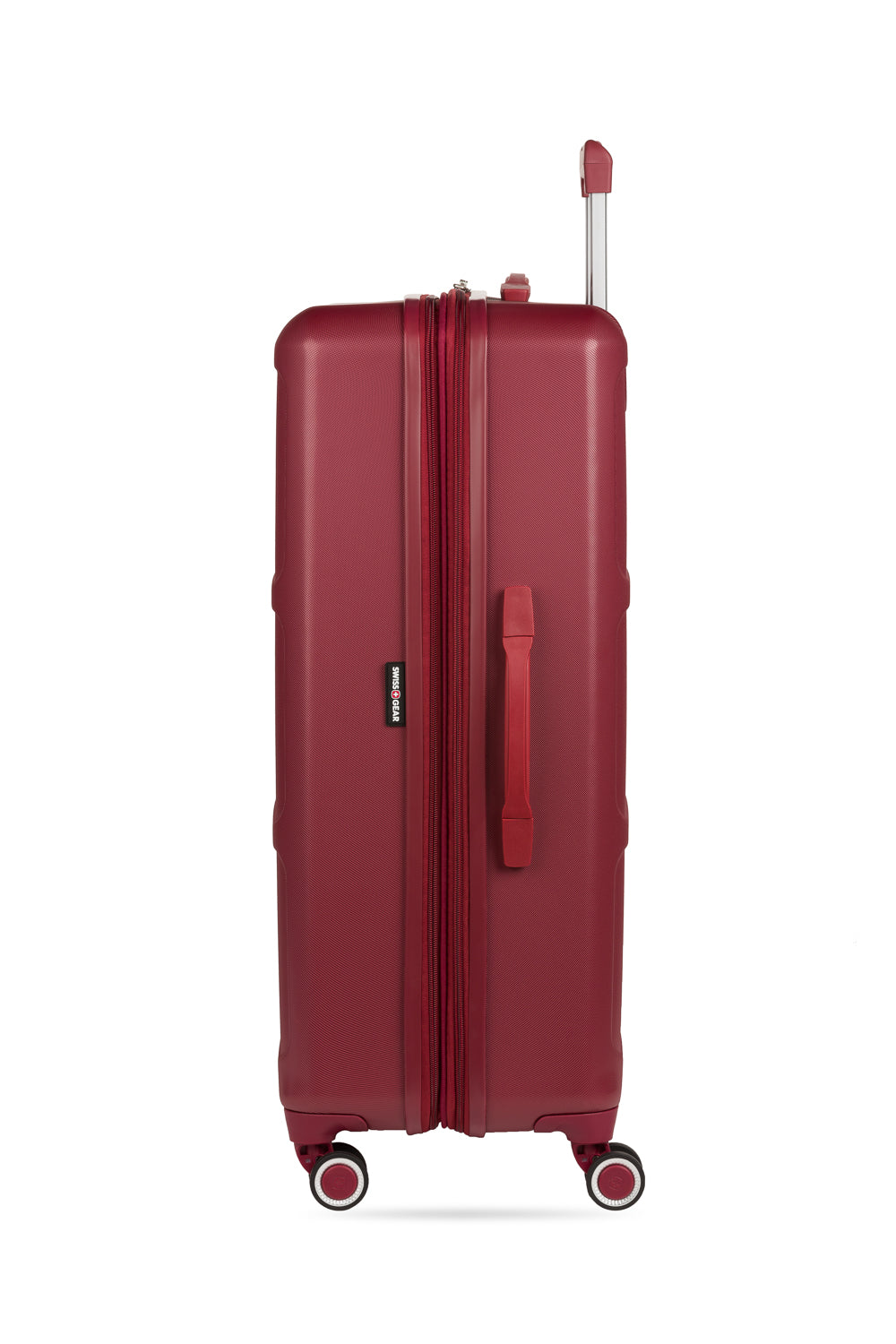 SWISSGEAR Wanderlust Large Checked Spinner in Burgundy
