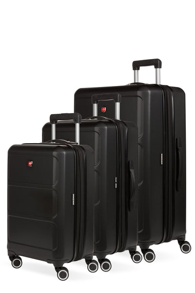 SWISSGEAR Wanderlust 3-Piece Spinner Set in Black