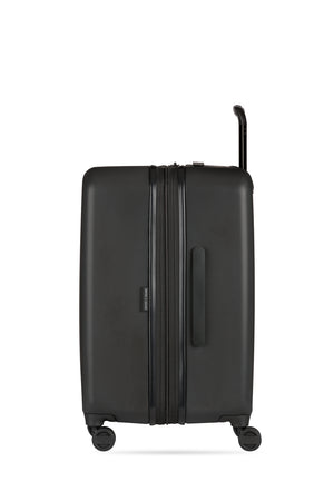 Swissgear Wanderlust Pro Big Box Expandable Spinner 3 Piece Set - Black Molded side handle for comfort in lifting (Only on 25